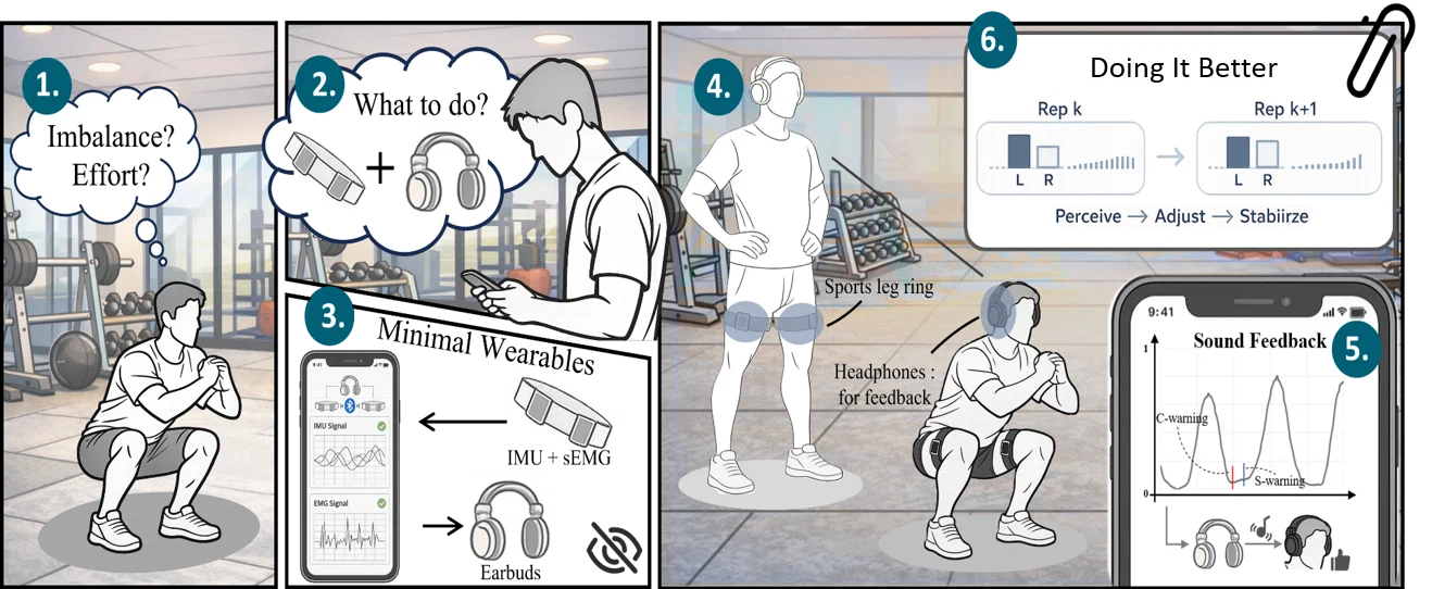 MuscleSense auditory biofeedback system overview